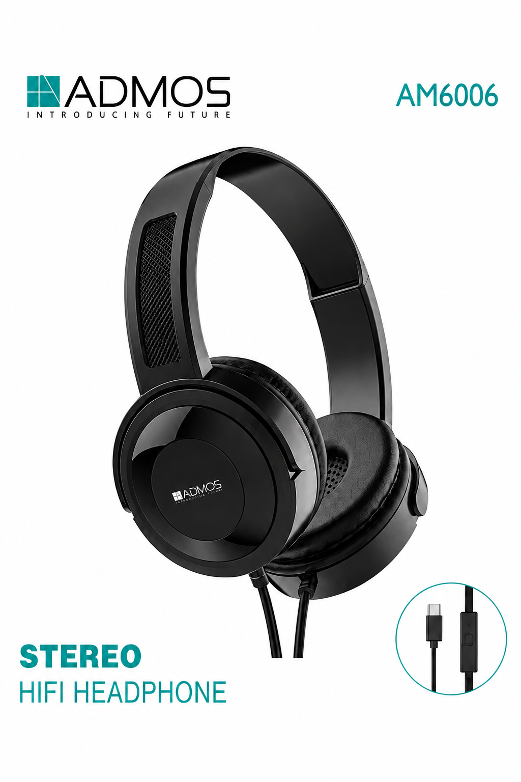 ADMOS AM6006 Stereo Hi-Fi Headphones