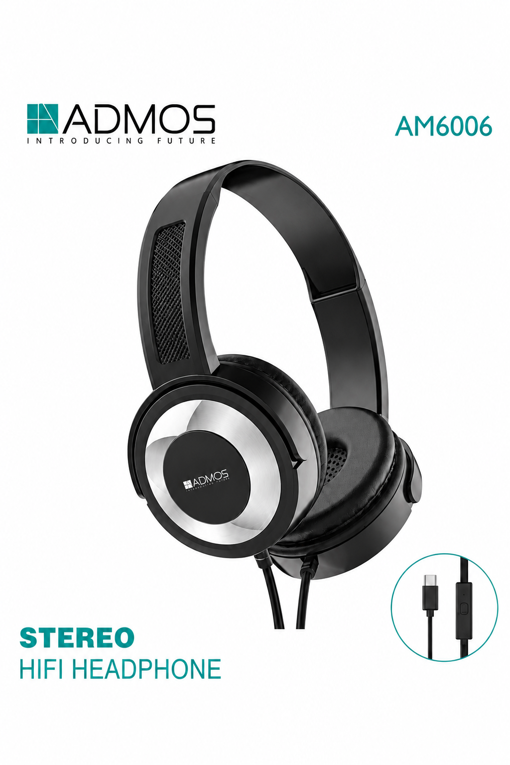 ADMOS AM6006 Stereo Hi-Fi Headphones
