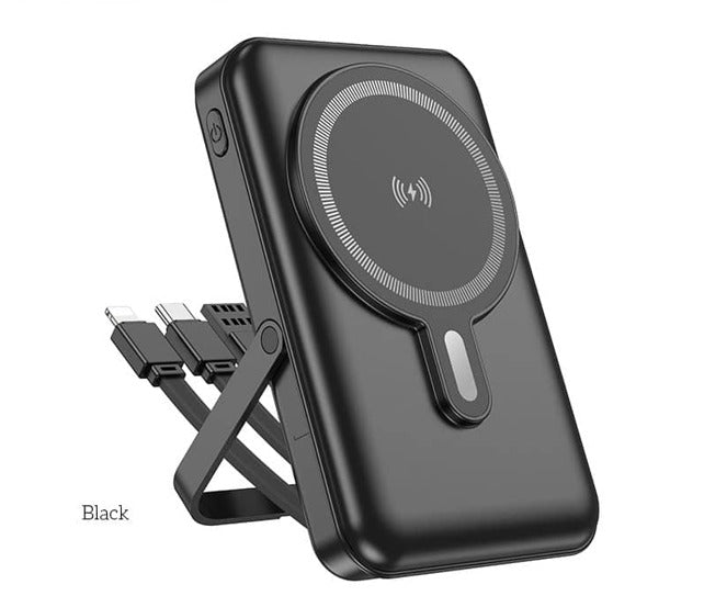 Admos Magnetic Wireless Charging 10000mAh Power bank APB-758 – Black
