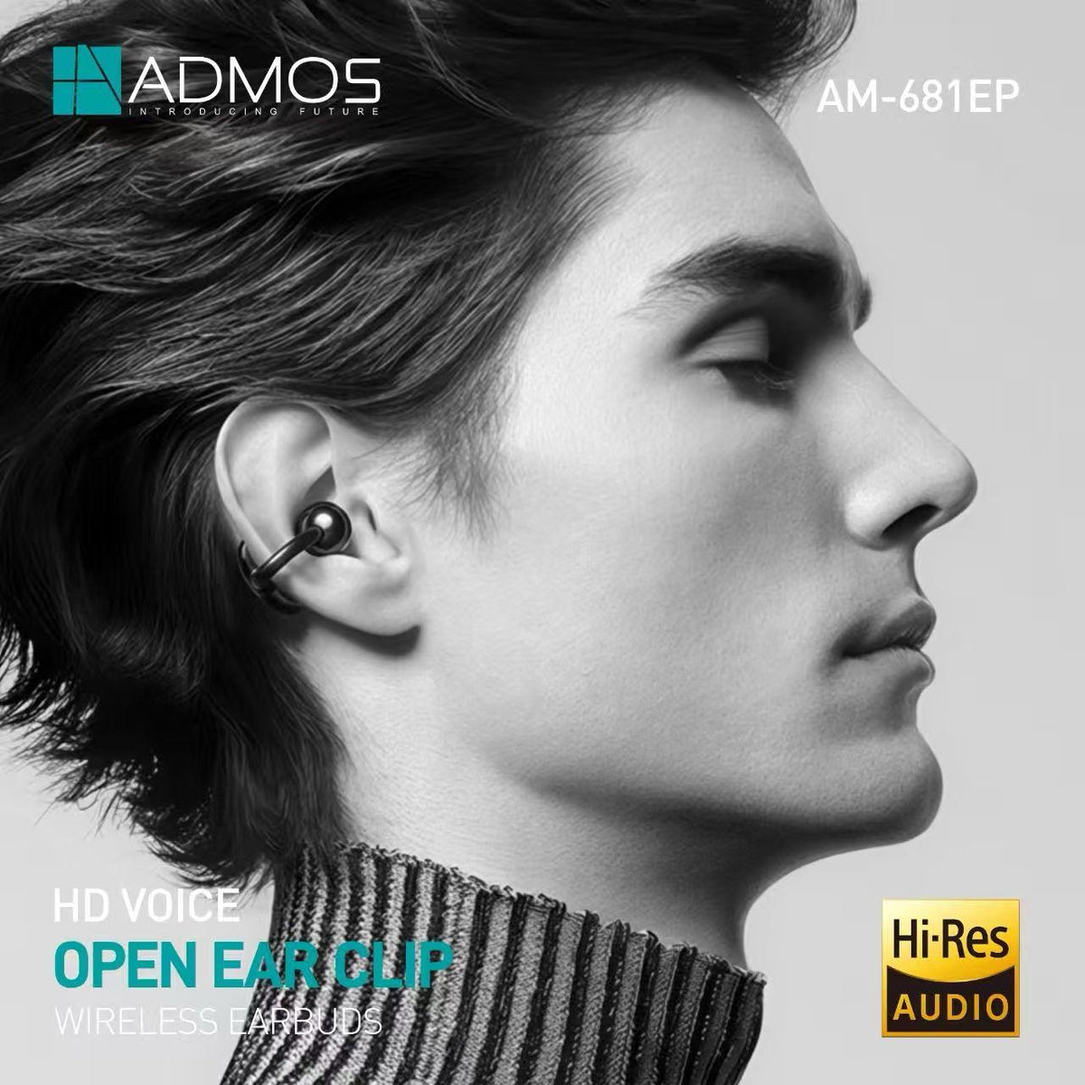 ADMOS AM-681EP Open-Ear Clip Wireless Earbuds