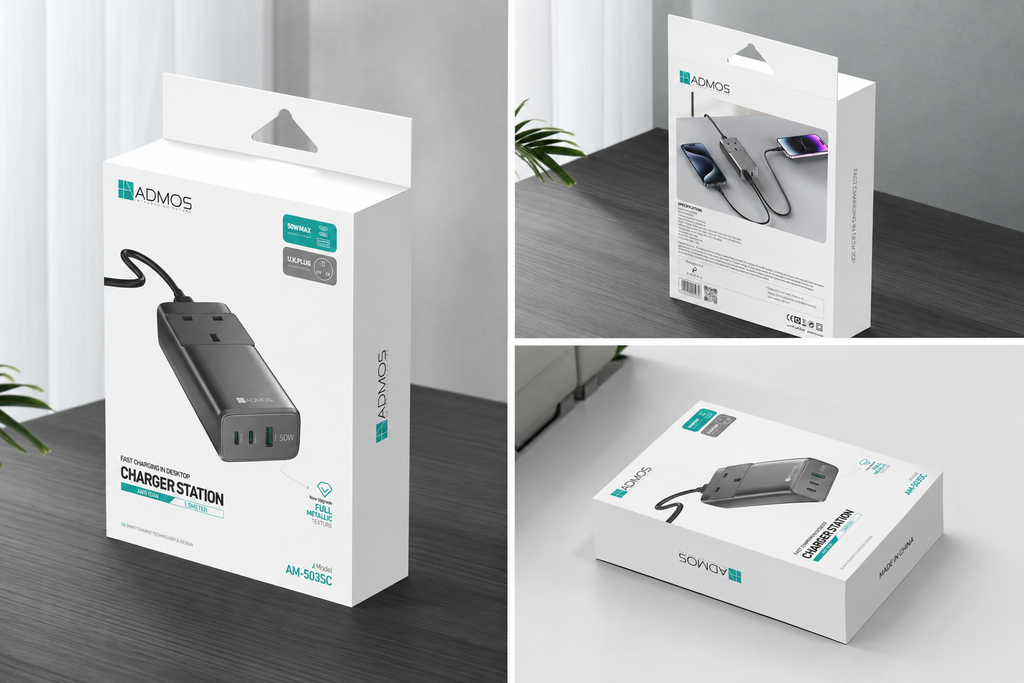 ADMOS AM-503SC 50W Desktop Charger Station