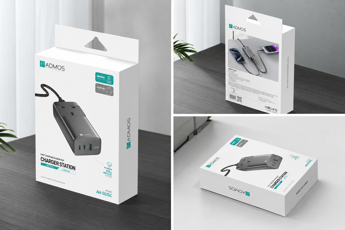 ADMOS AM-503SC 50W Desktop Charger Station