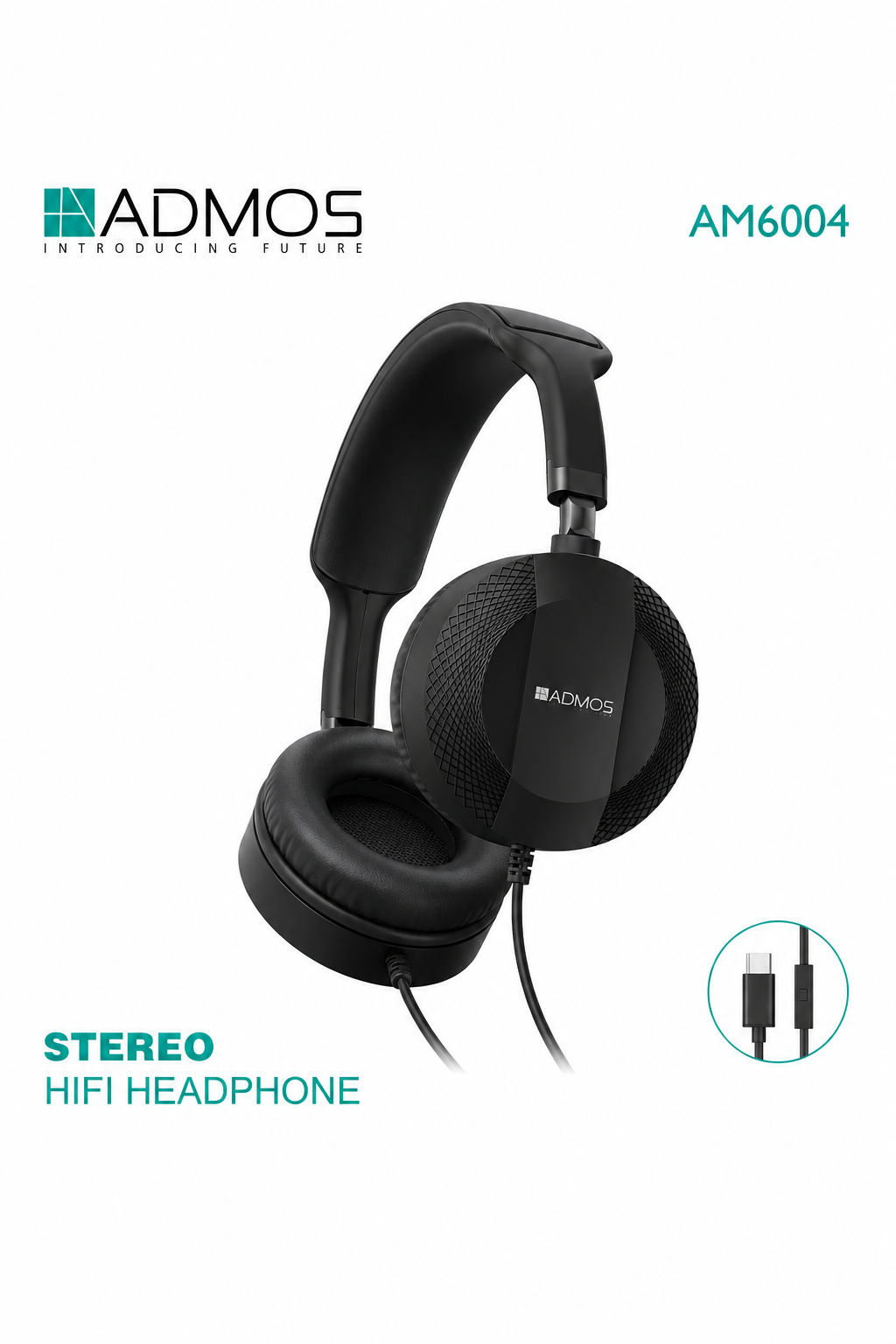 ADMOS AM6004 Stereo Hi-Fi Headphones