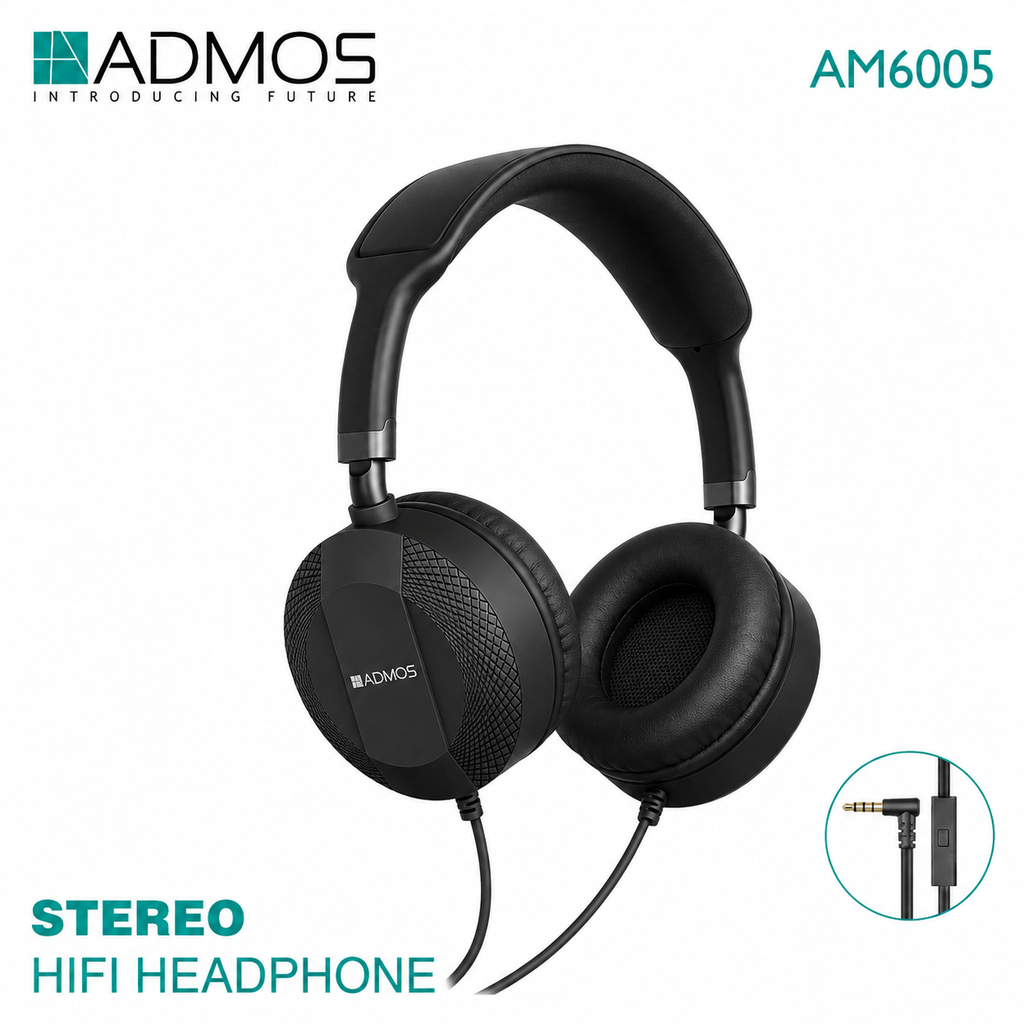 ADMOS AM6005 Stereo Hi-Fi Headphones
