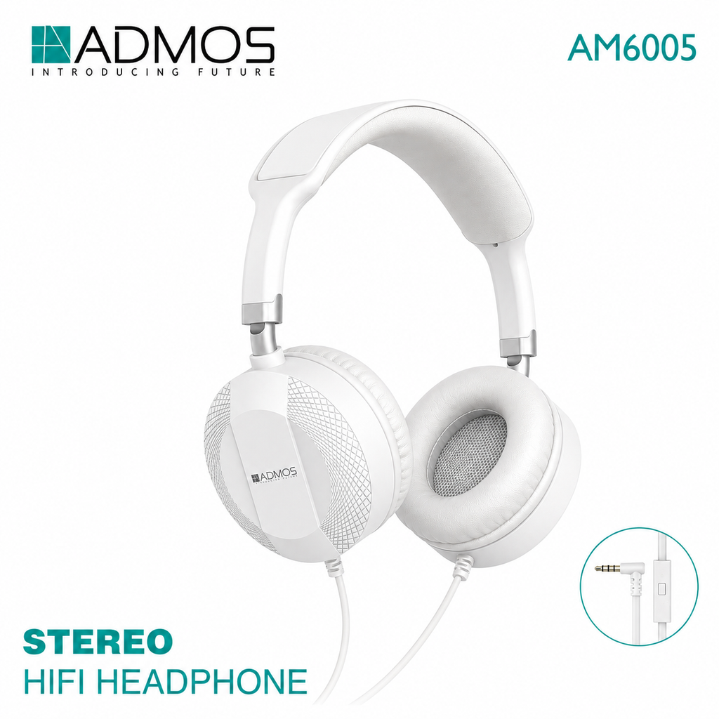 ADMOS AM6005 Stereo Hi-Fi Headphones